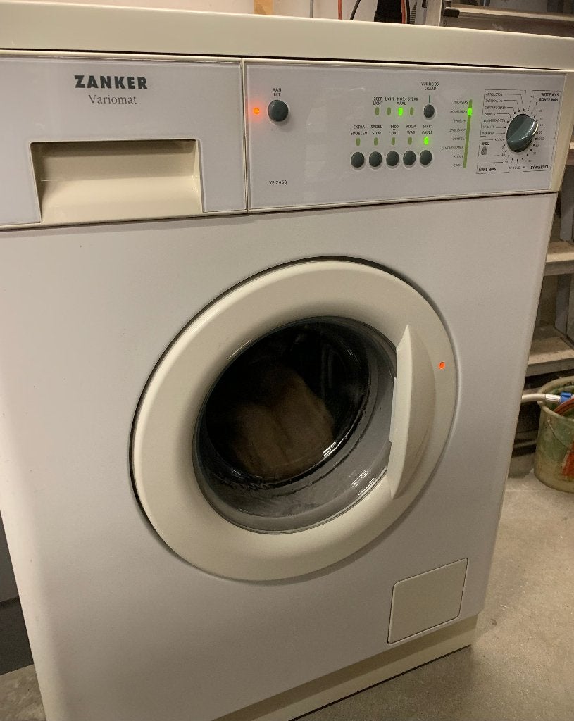 Zanker Variomat VF2458 Wasmaschine, Ophalen, 1200 tot 1600 toeren, 4 tot 6 kg, Handwasprogramma