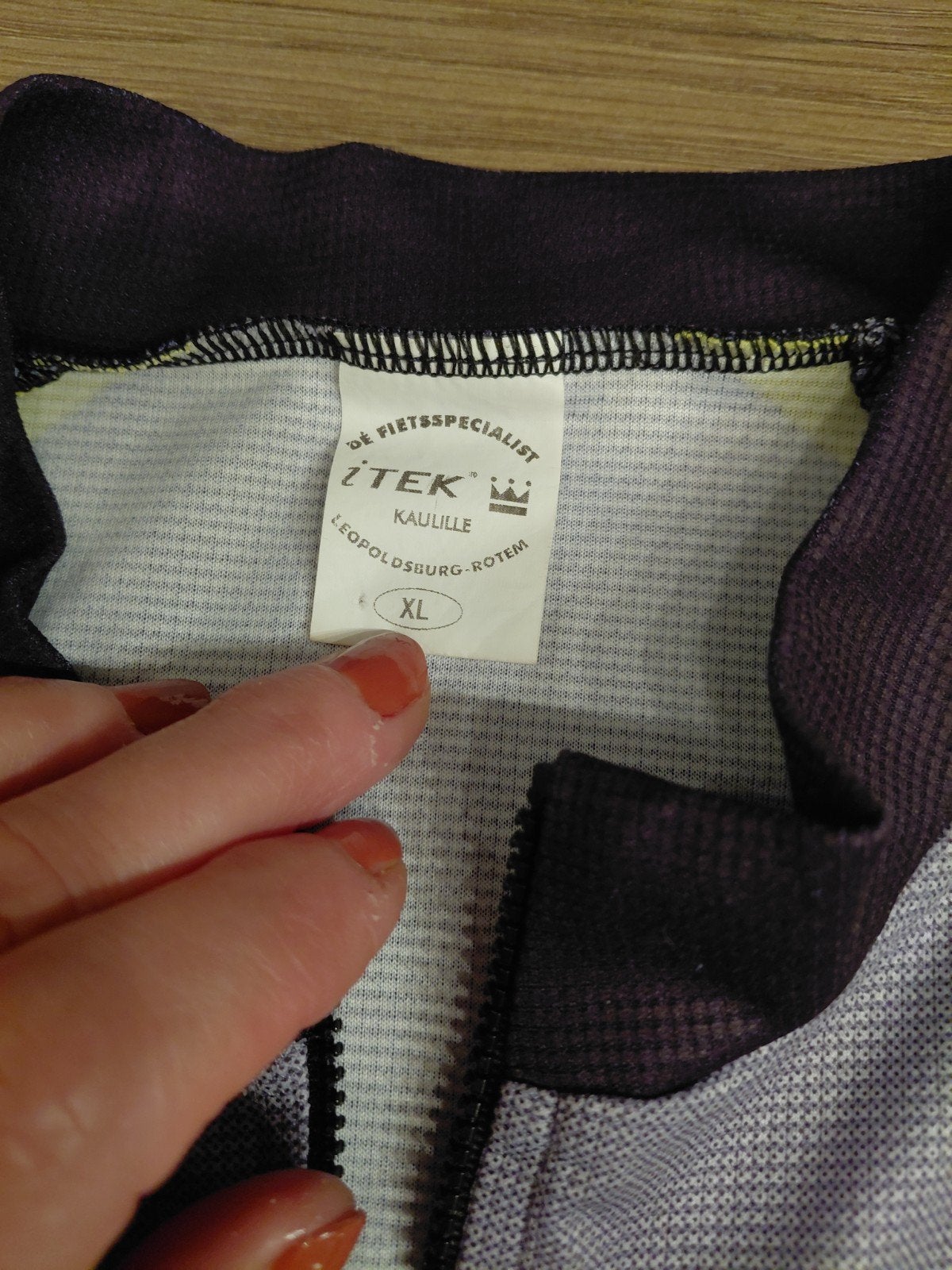 Heren fiets shirt korte mouw - Itek - Geel/Zwart - Maat XL, Heren, Ophalen of Verzenden, Zo goed als nieuw, Itek