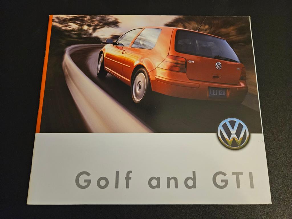 Brochure Volkswagen Golf & GTi 1999 USA, Ophalen of Verzenden, Zo goed als nieuw, Volkswagen
