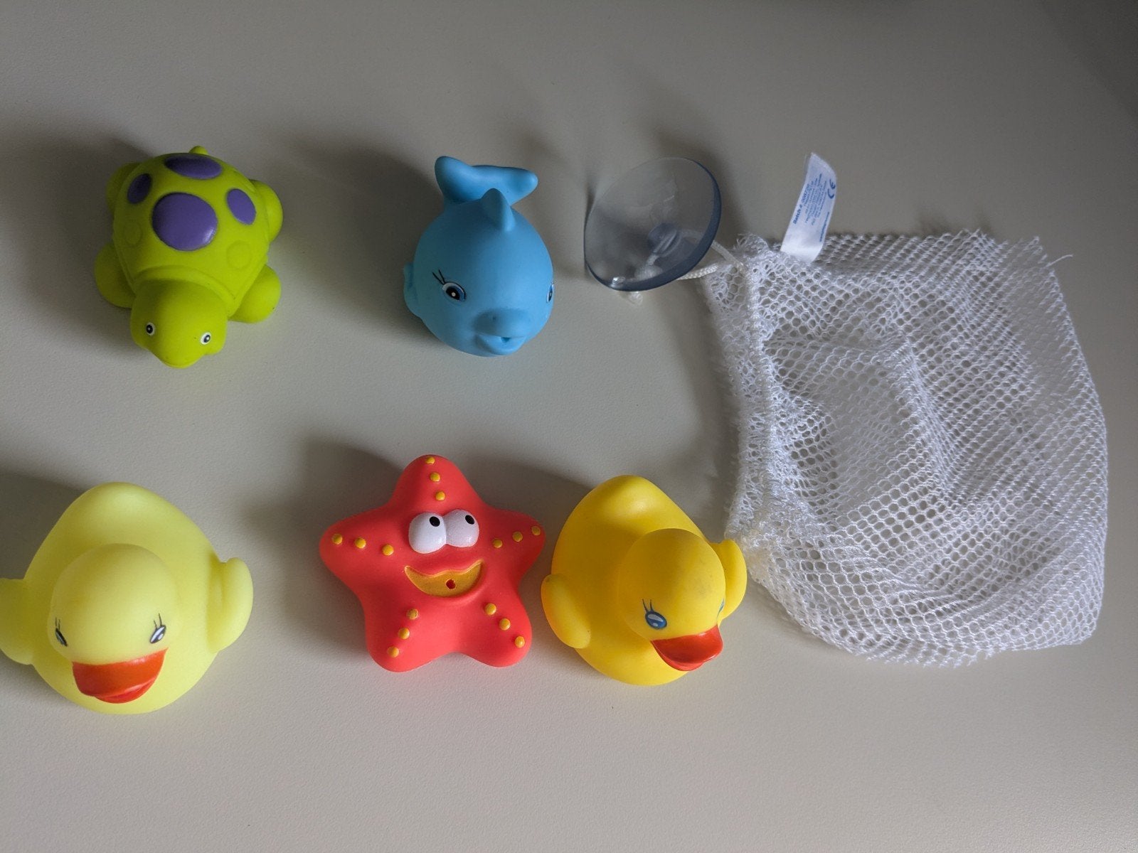 Leuke set baby badspeeltjes met opbergzakje (merk Playgro), Ophalen, Zo goed als nieuw