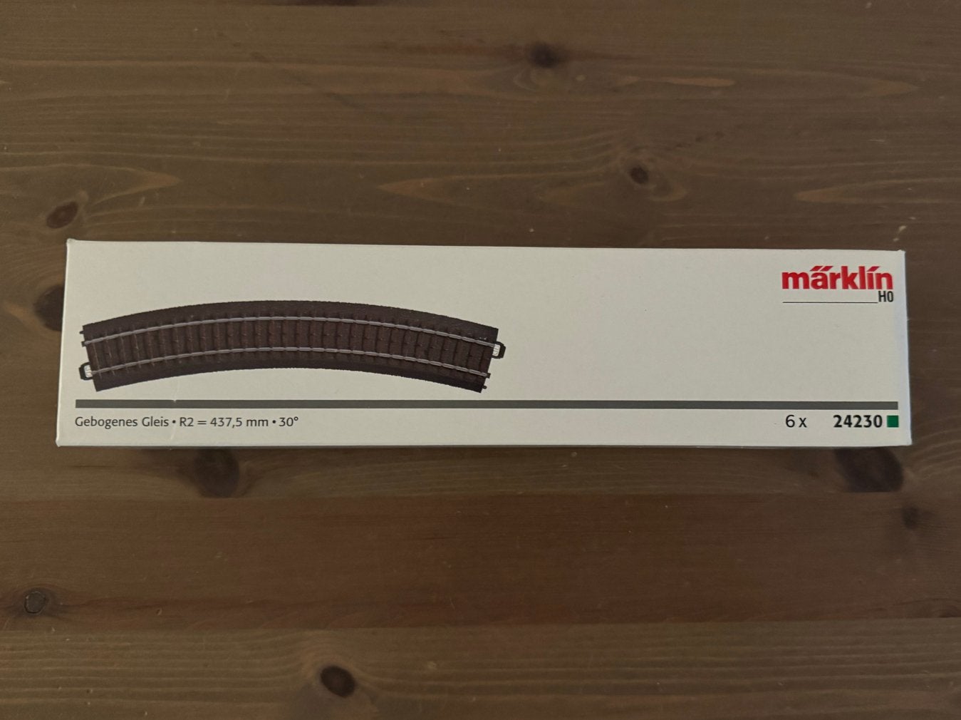 Märklin H0 Gebogen Rails R2 24230 (6 stuks), Wisselstroom, Gebruikt, Rails, Ophalen of Verzenden