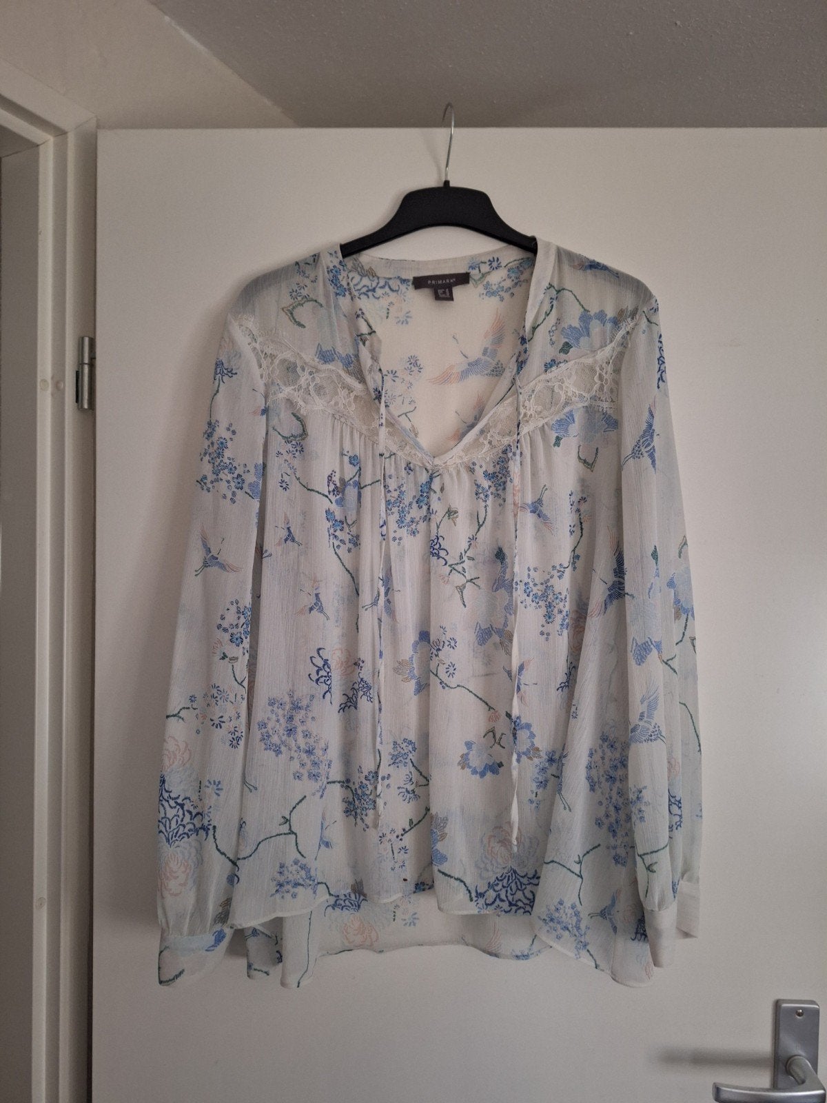 Wit met blauwe tuniek Primark maat 46, Overige kleuren, Primark, Maat 46/48 (XL) of groter, Ophalen of Verzenden