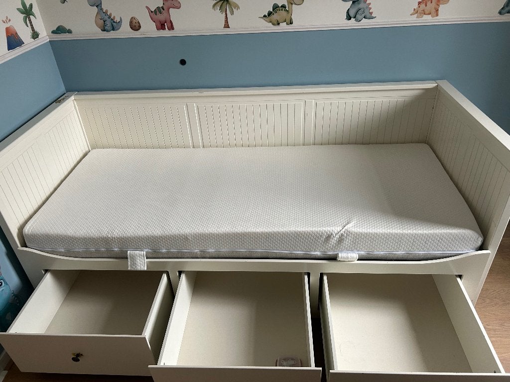 IKEA hemnes bed, Ophalen, Eenpersoons, Wit, Zo goed als nieuw