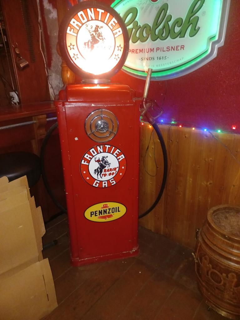 Vintage Frontier Gas Pomp, Verzamelen, Automaten | Overige, Gebruikt, Ophalen