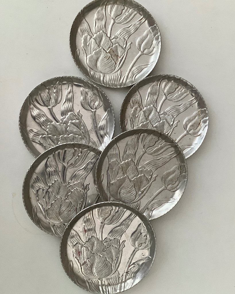Aluminium onderzetters voor glazen tulp decor USA, Verzenden, Huis en Inrichting
