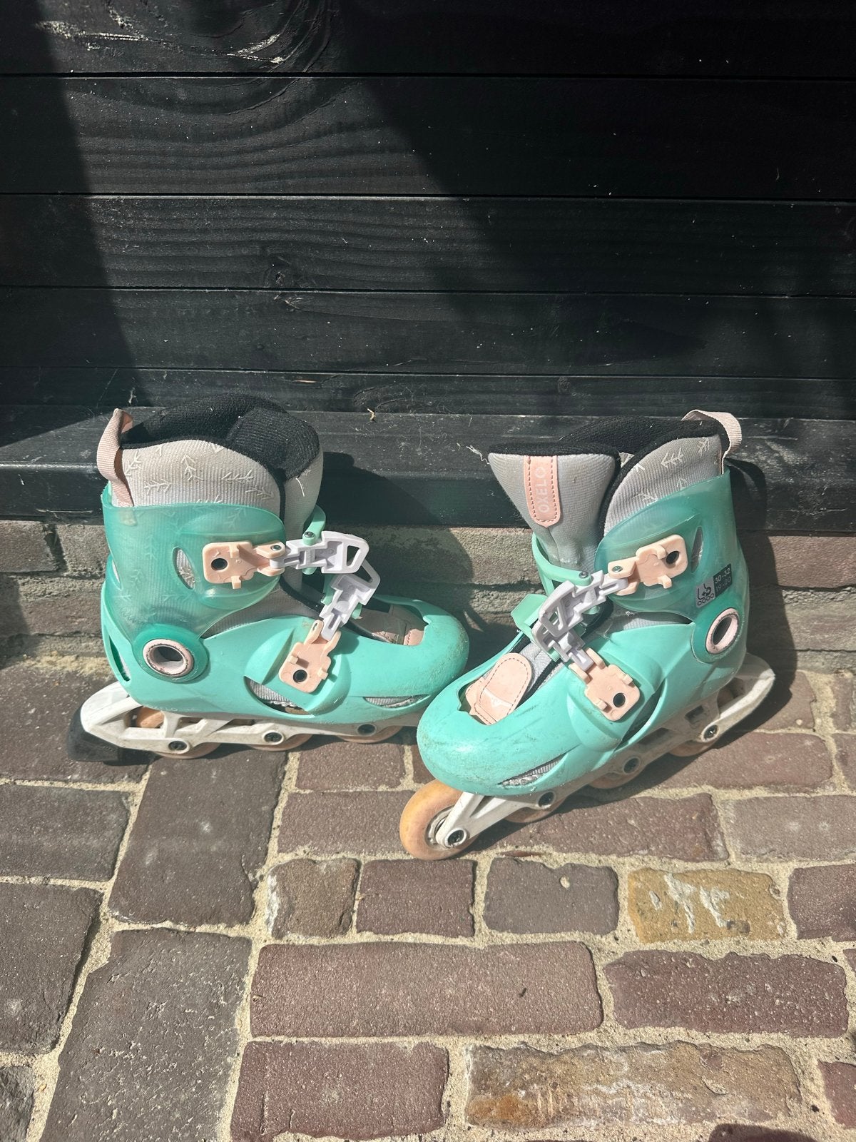 Verstelbare inline skates - Oxelo - Maat 32-34, Ophalen, Gebruikt, Overige typen, Overige merken
