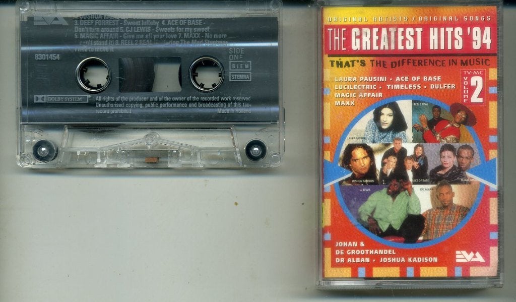 The Greatest Hits '94 Volume 2 16 nrs cassette 1994 MOOI, Gebruikt, Ophalen of Verzenden, Origineel, 1 bandje