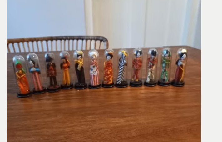 12x Vintage Klederdracht Popjes Chenille/Pijpenrager 1960/70, Ophalen of Verzenden, Zo goed als nieuw