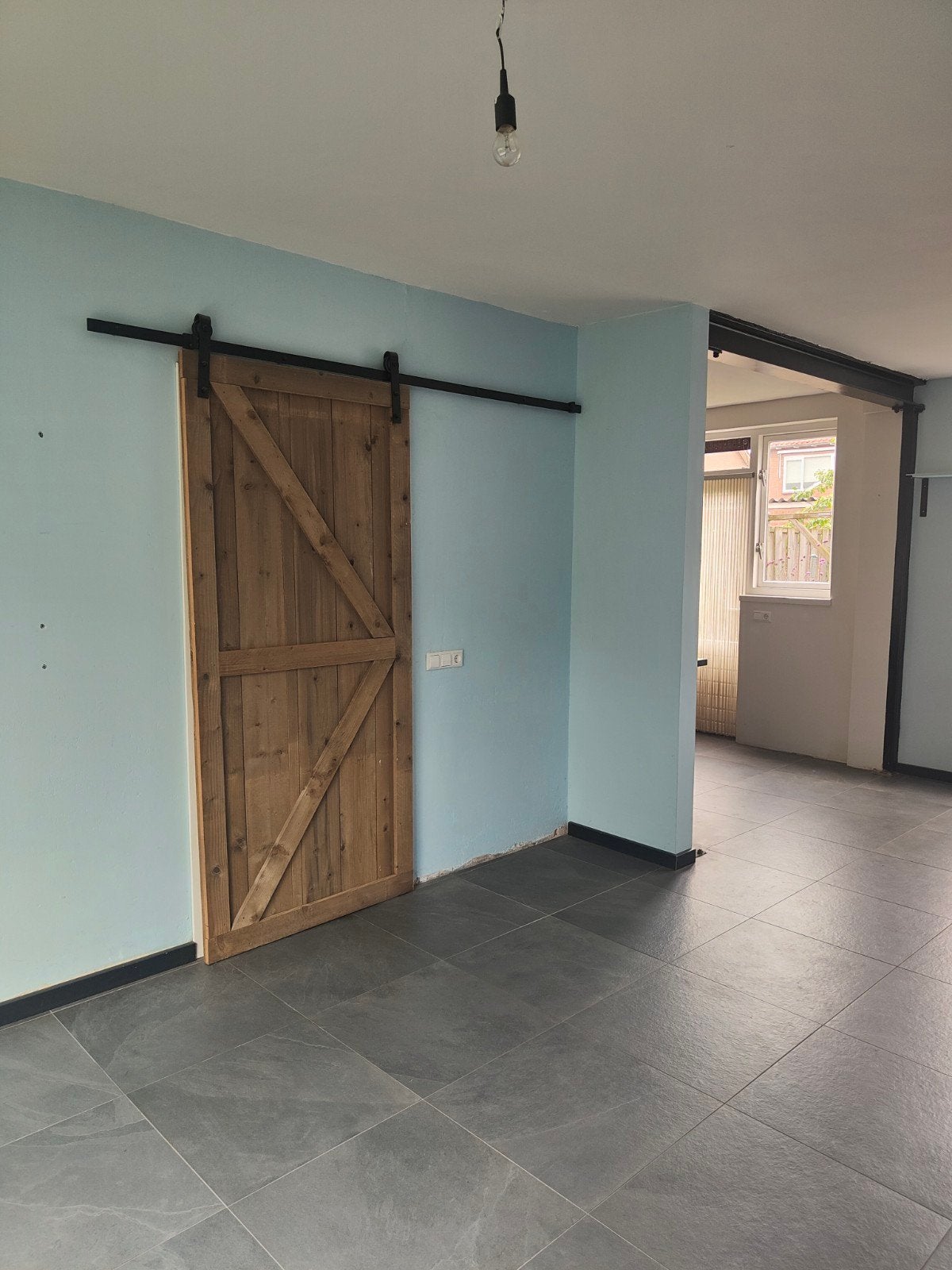 Houten schuifdeur incl. ophangsysteem, Huizen en Kamers