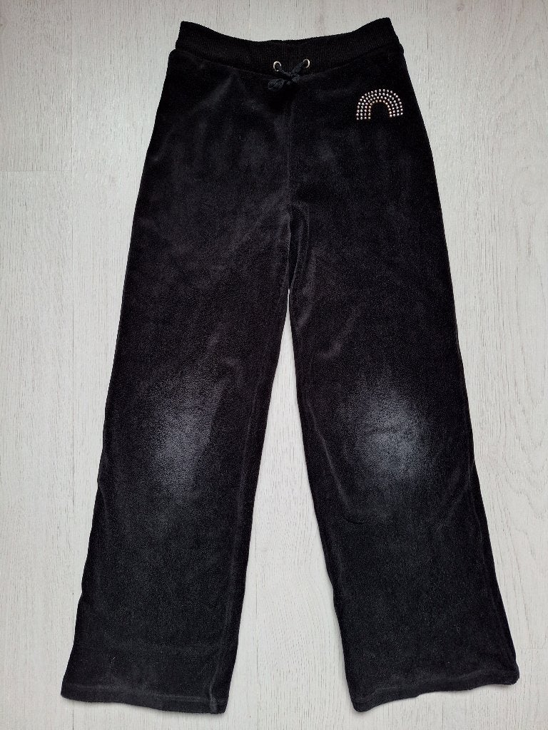 Zwarte velours broek van H&M, maat 122, Broek, Gebruikt, Meisje, H&M