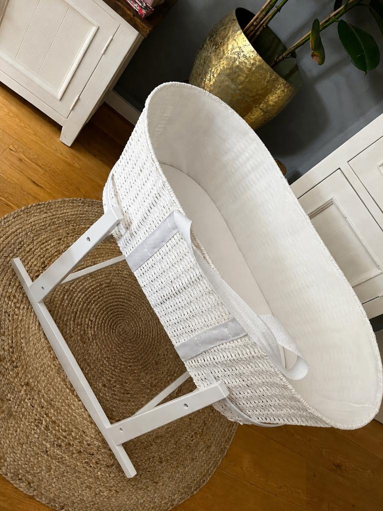 Childhome Moses Basket + Wooden Stand – Complete Set, Ophalen, Gebruikt, Wieg
