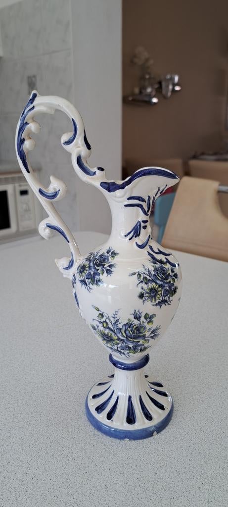 Capodimonte siervaas 30 cm hoog, Antiek en Kunst, Antiek | Vazen, Ophalen