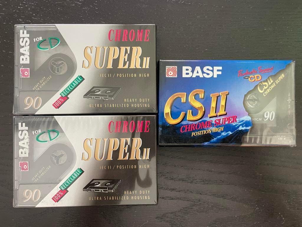 BASF Cassettebandjes Chrome Type II NOS - Ongeopend, 2 t/m 25 bandjes, Overige genres, Ophalen of Verzenden, Nieuw in verpakking