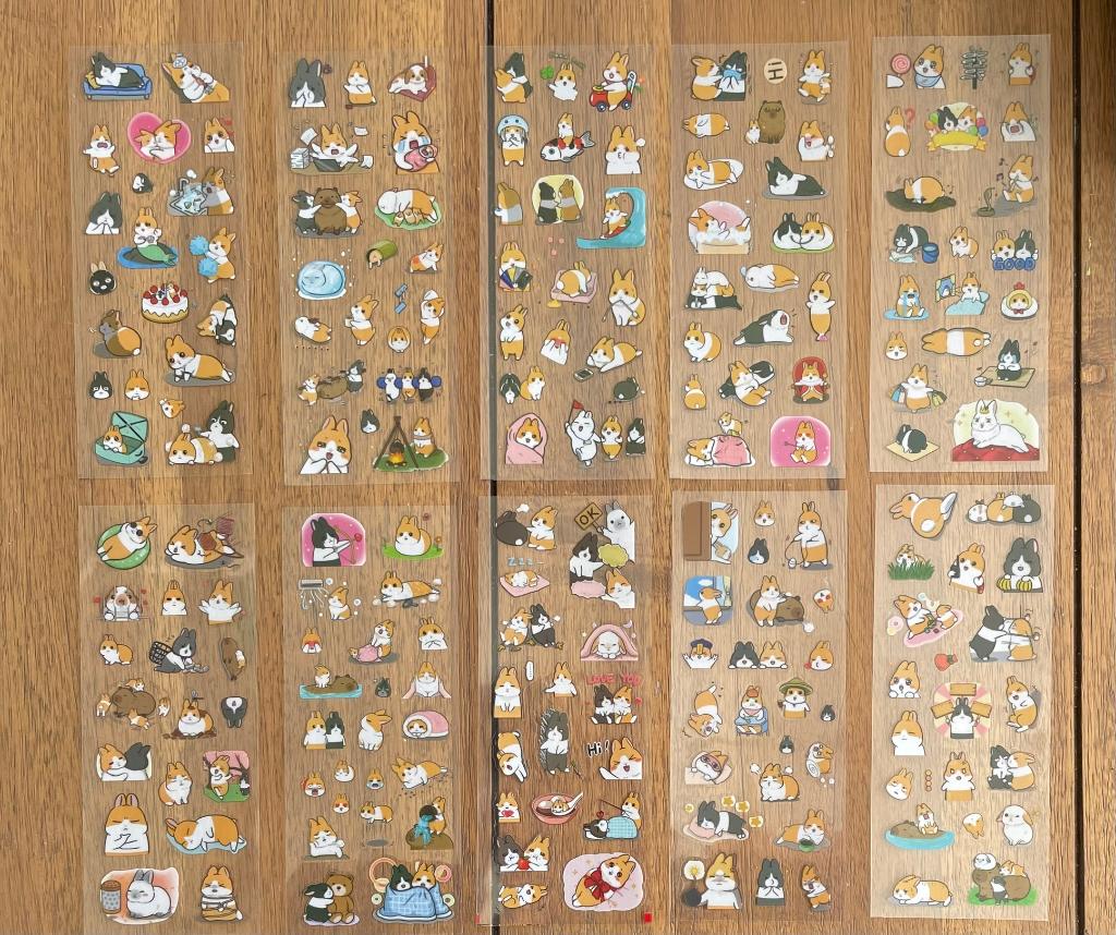 Konijntjes stickers, Verzenden, Nieuw, Meerdere stickers