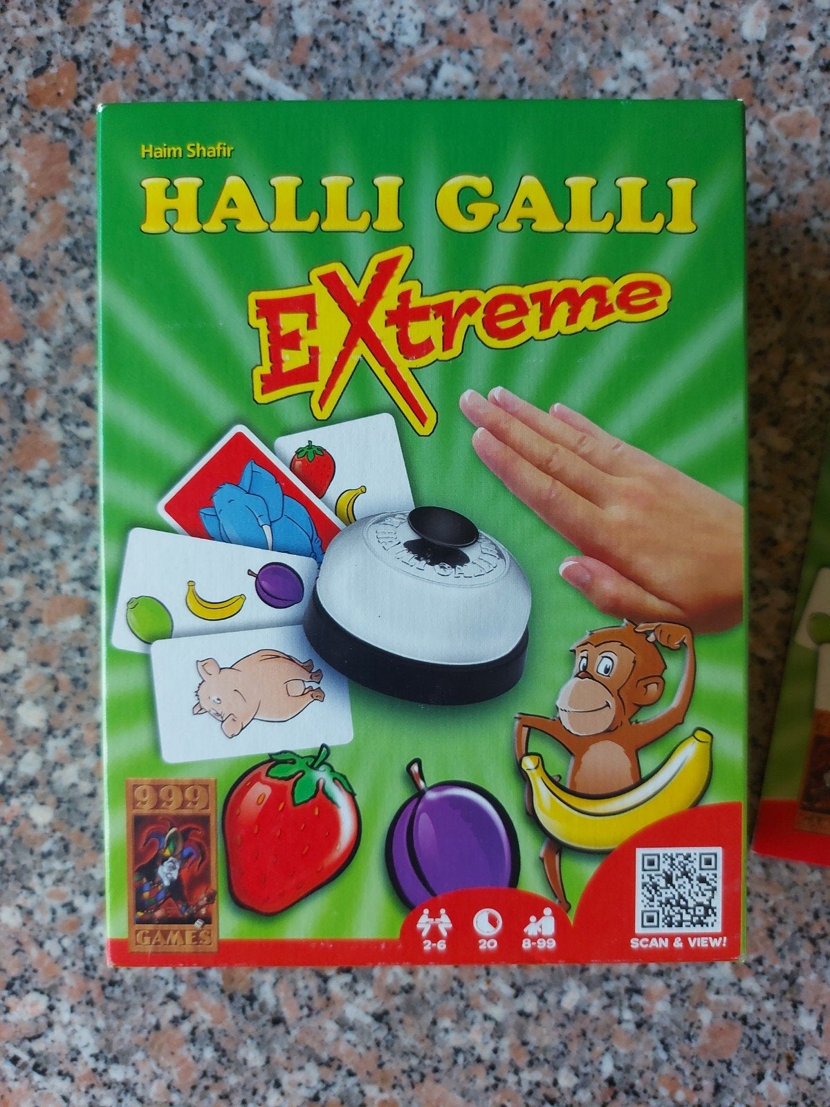 Halli Galli Extreme - Het snelle kaartspel met de bel!, Een of twee spelers, Ophalen, Zo goed als nieuw, 999 Games