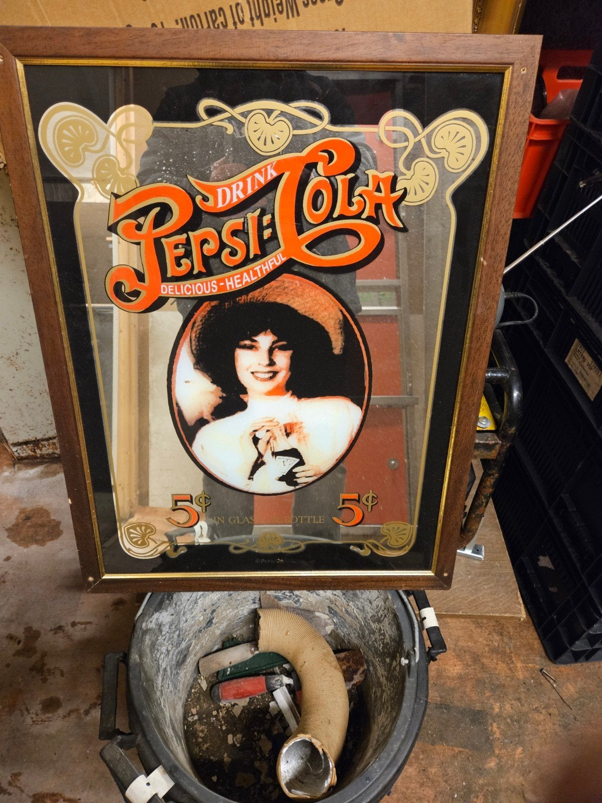 Pepsi spiegel, Ophalen of Verzenden, Reclamebord