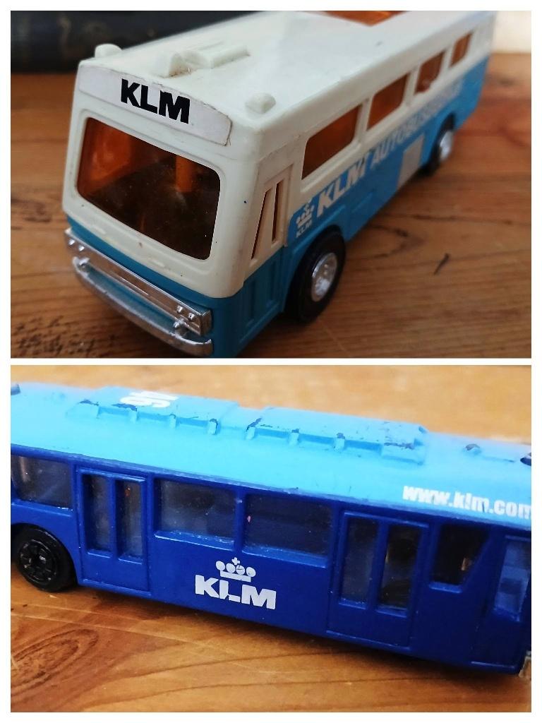 Lucky Toys Hong Kong KLM Bus autobus frictie en ecocar bus, Ophalen of Verzenden, Zo goed als nieuw, Kaart, Foto of Prent