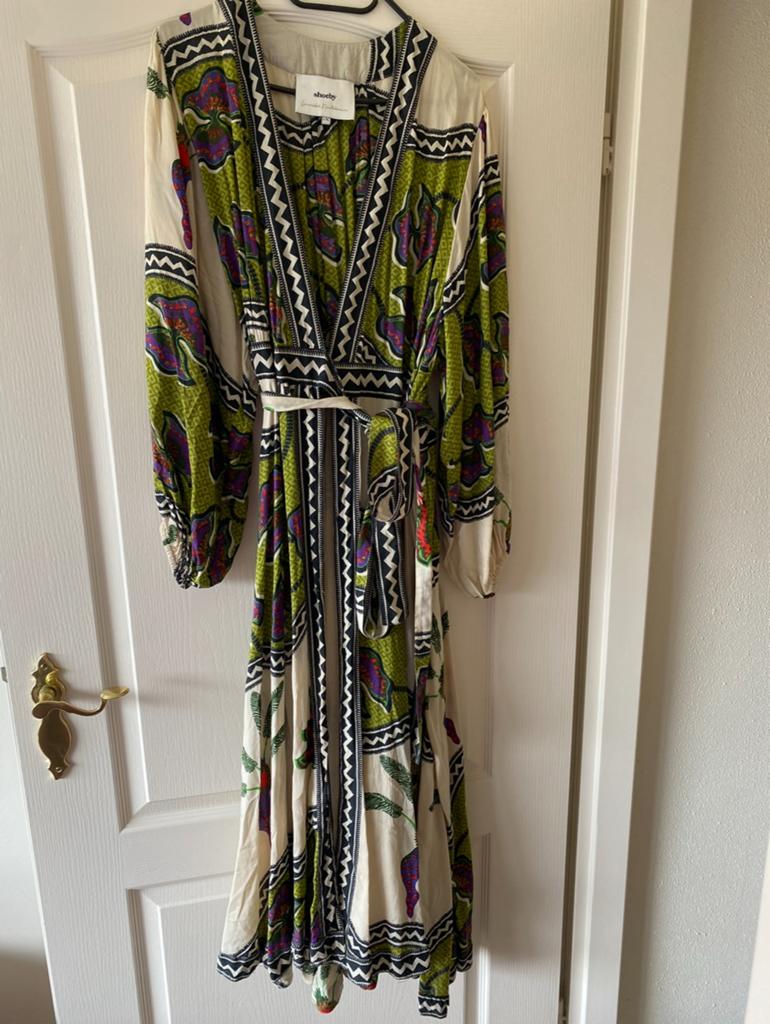 Lonneke shoeby jurk xs/s, Ophalen of Verzenden, Zo goed als nieuw, Maat 34 (XS) of kleiner, Onder de knie