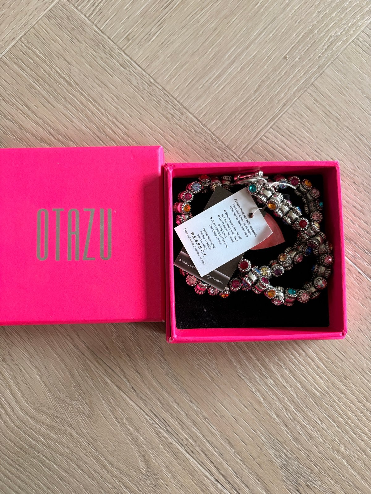 Otazu Classic ketting met kleurrijke kristallen, Met kristal, Overige kleuren, Nieuw, Ophalen of Verzenden
