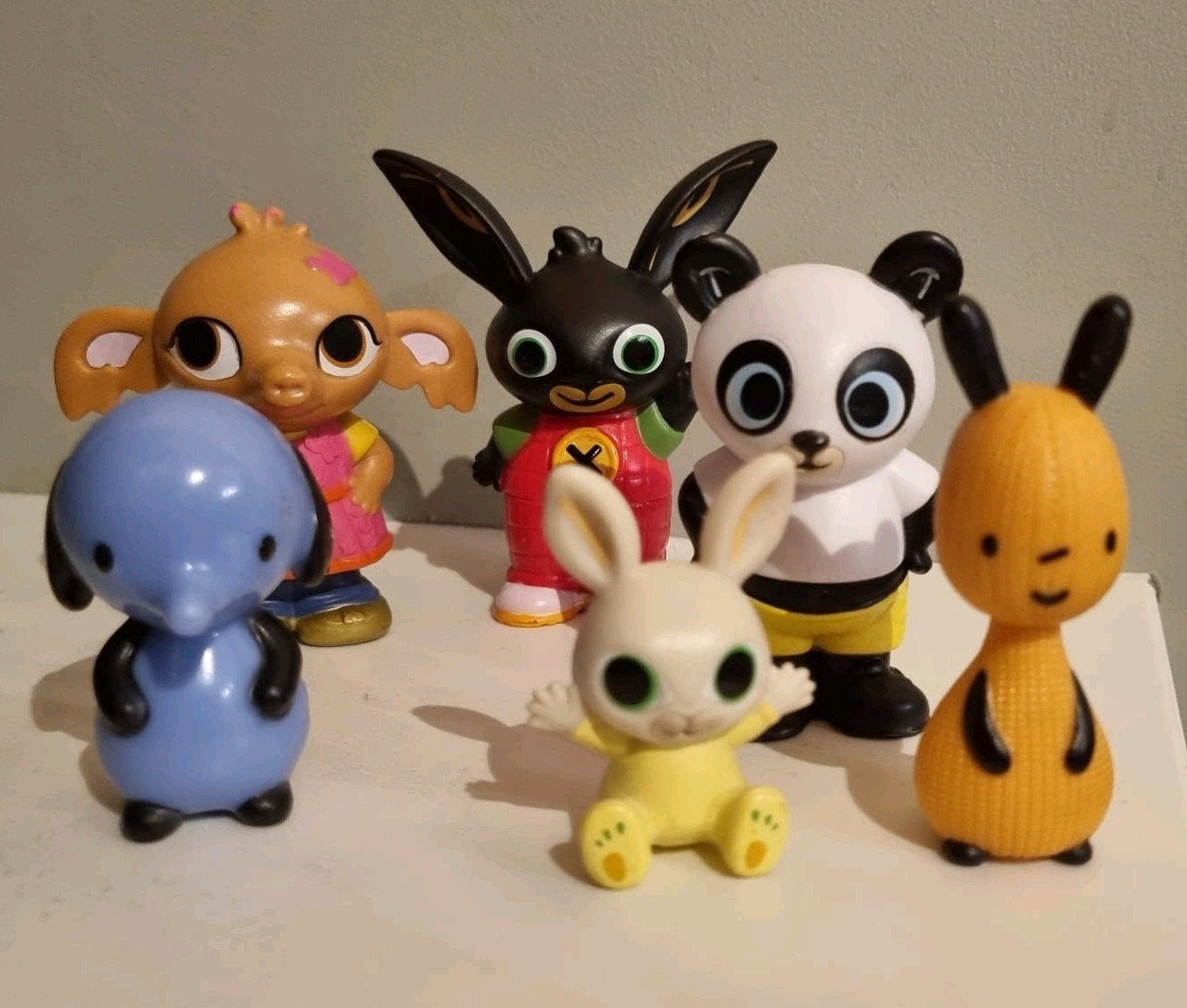 6 BING figuren - o.a. Bing, Flop, Sula en Pando, Ophalen, Zo goed als nieuw