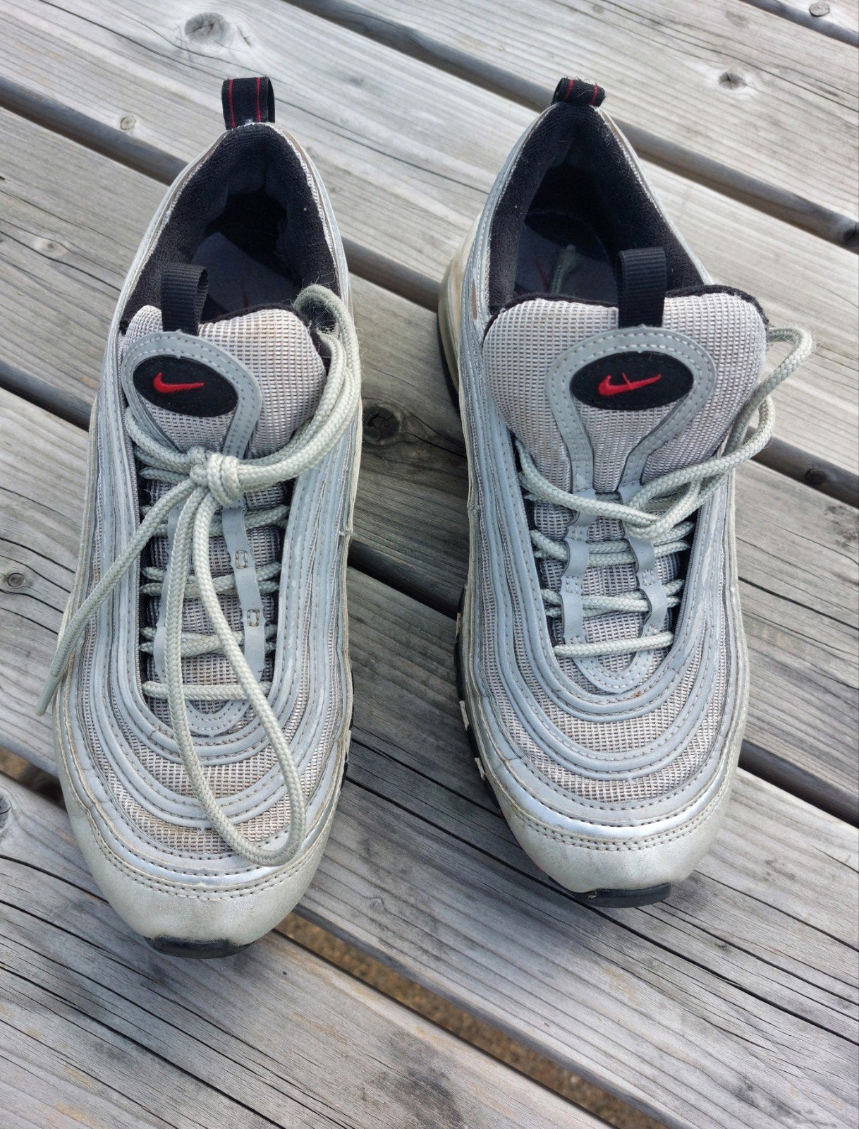 Nike Air Max 97 Silver Bullet Sneakers Unisex, Ophalen of Verzenden, Gedragen, Nike, Sneakers of Gympen