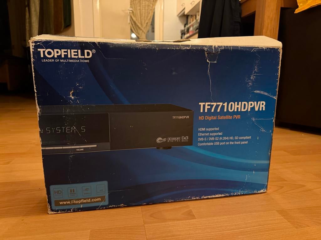 Topfield TF7710HDPVR Satellietontvanger met afstandsbedienin, Audio, Tv en Foto, Decoders en Harddiskrecorders, Gebruikt, Harddiskrecorder