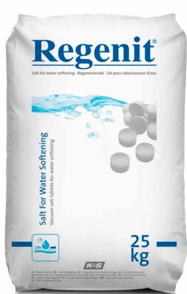 Regenit onthardingszout tabletten 25kg zakken, Witgoed en Apparatuur, Waterontharders, Ophalen, Nieuw
