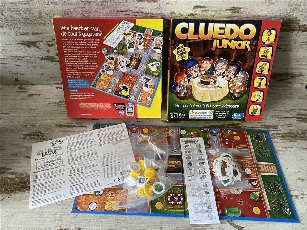 Cluedo junior vierkante versie [s723], Hobby en Vrije tijd, Gezelschapsspellen | Bordspellen, Verzenden, Zo goed als nieuw