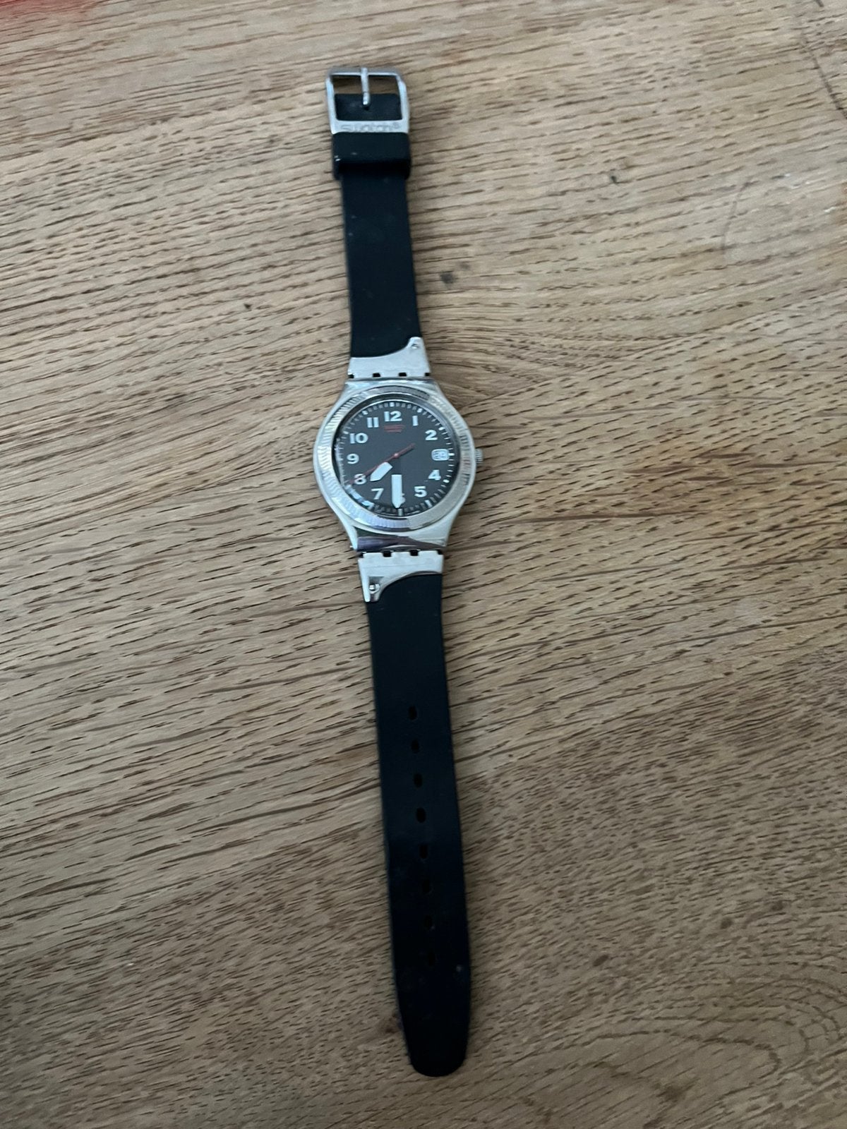Swatch horloge, Sieraden, Tassen en Uiterlijk, Gebruikt, Staal, Polshorloge, Swatch