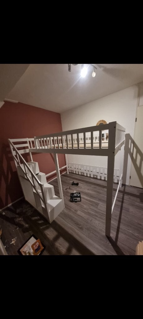 Hoogslaper 140x200, Huis en Inrichting, Slaapkamer | Stapelbedden en Hoogslapers, Ophalen, Hoogslaper, Tweepersoons, 140 cm
