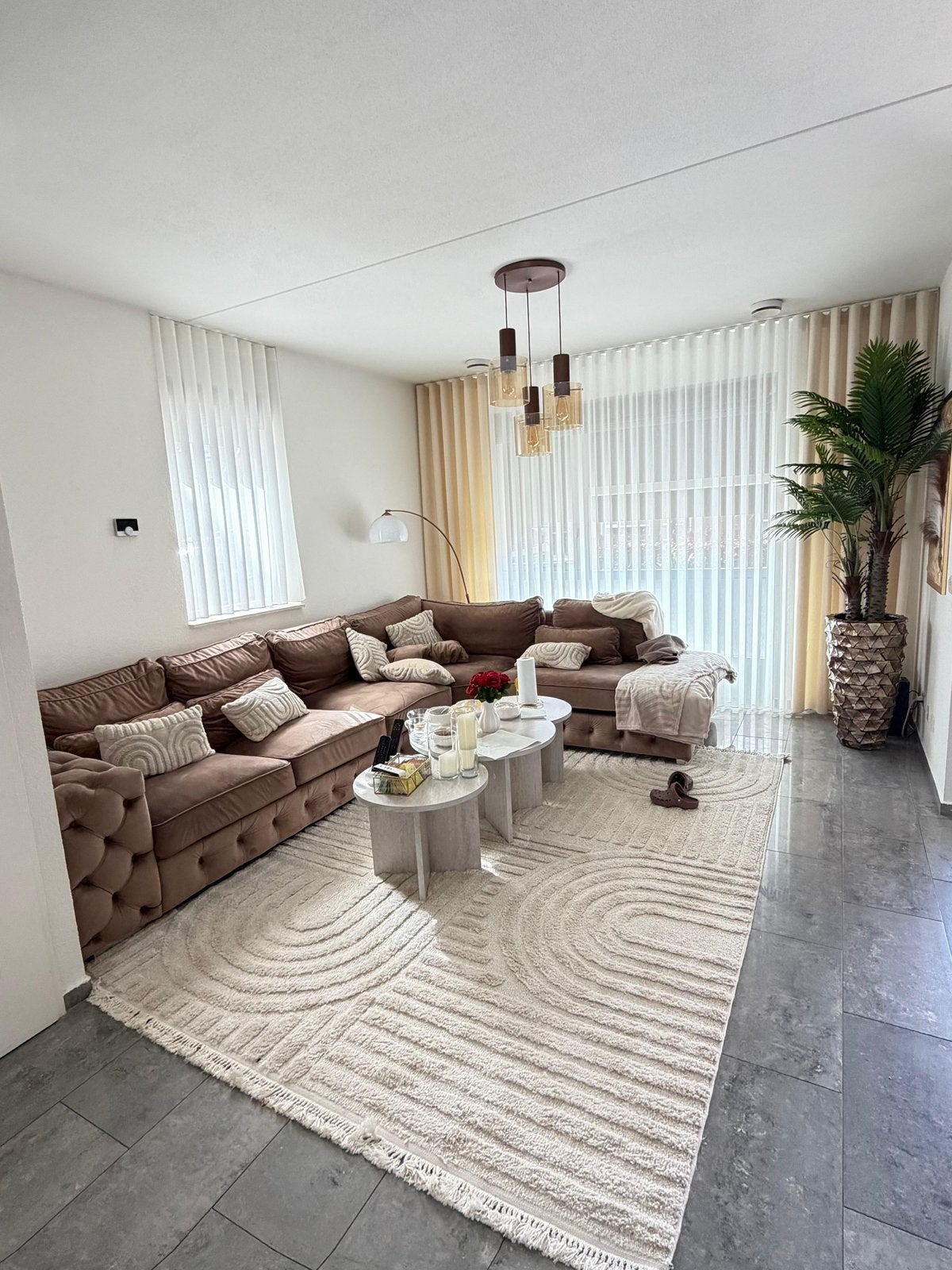 Hoekbank eric custer style 368x270CM, Ophalen, Zo goed als nieuw, Tapijt
