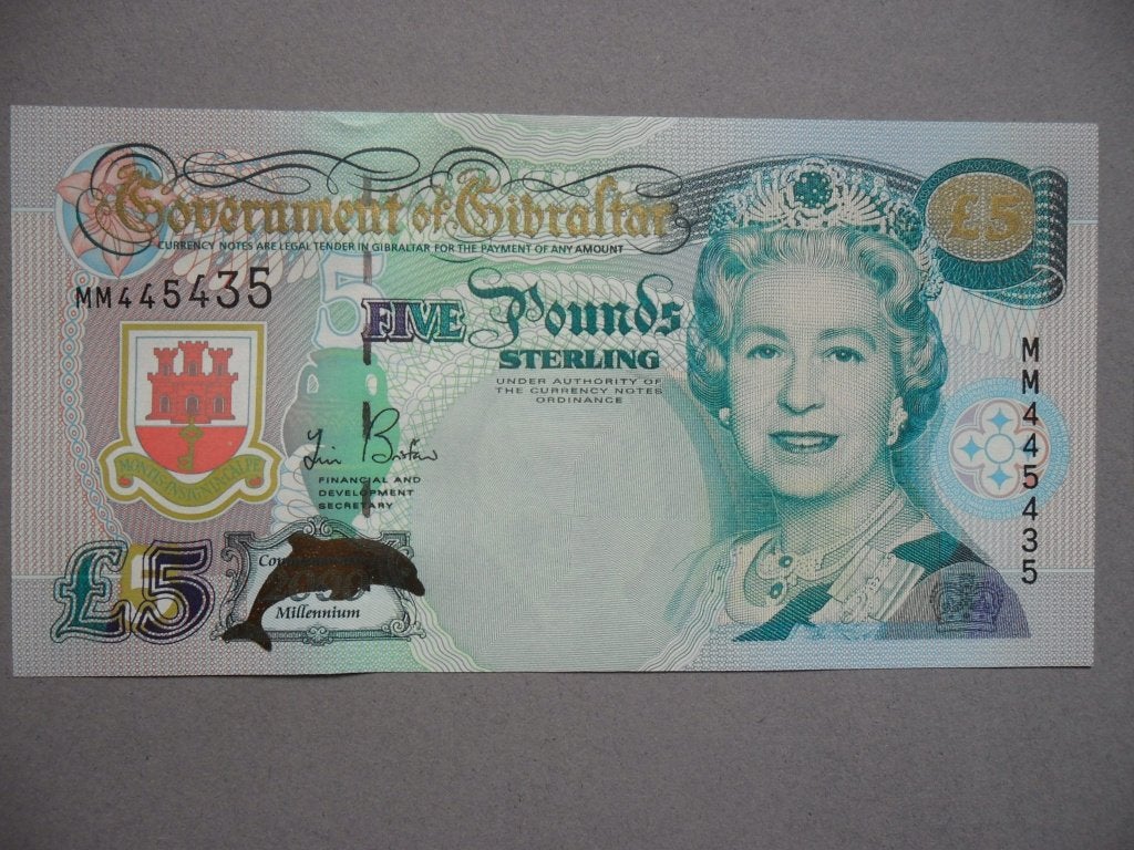 Gibraltar #29 [2000] / 5 pounds UNC, Verzenden, Overige landen, Los biljet