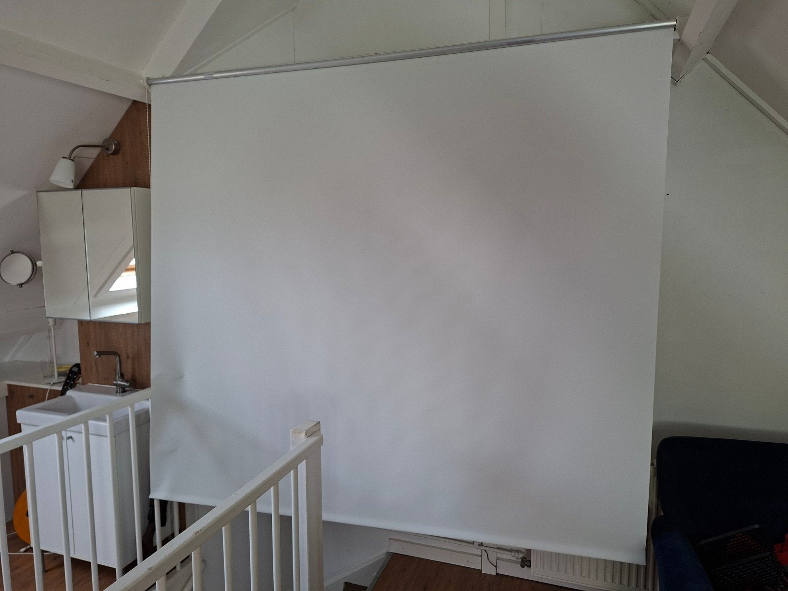 Oprolbaar projectiescherm voor beamer/dia's/film H200 B220, Ophalen of Verzenden, Handmatig, Gebruikt