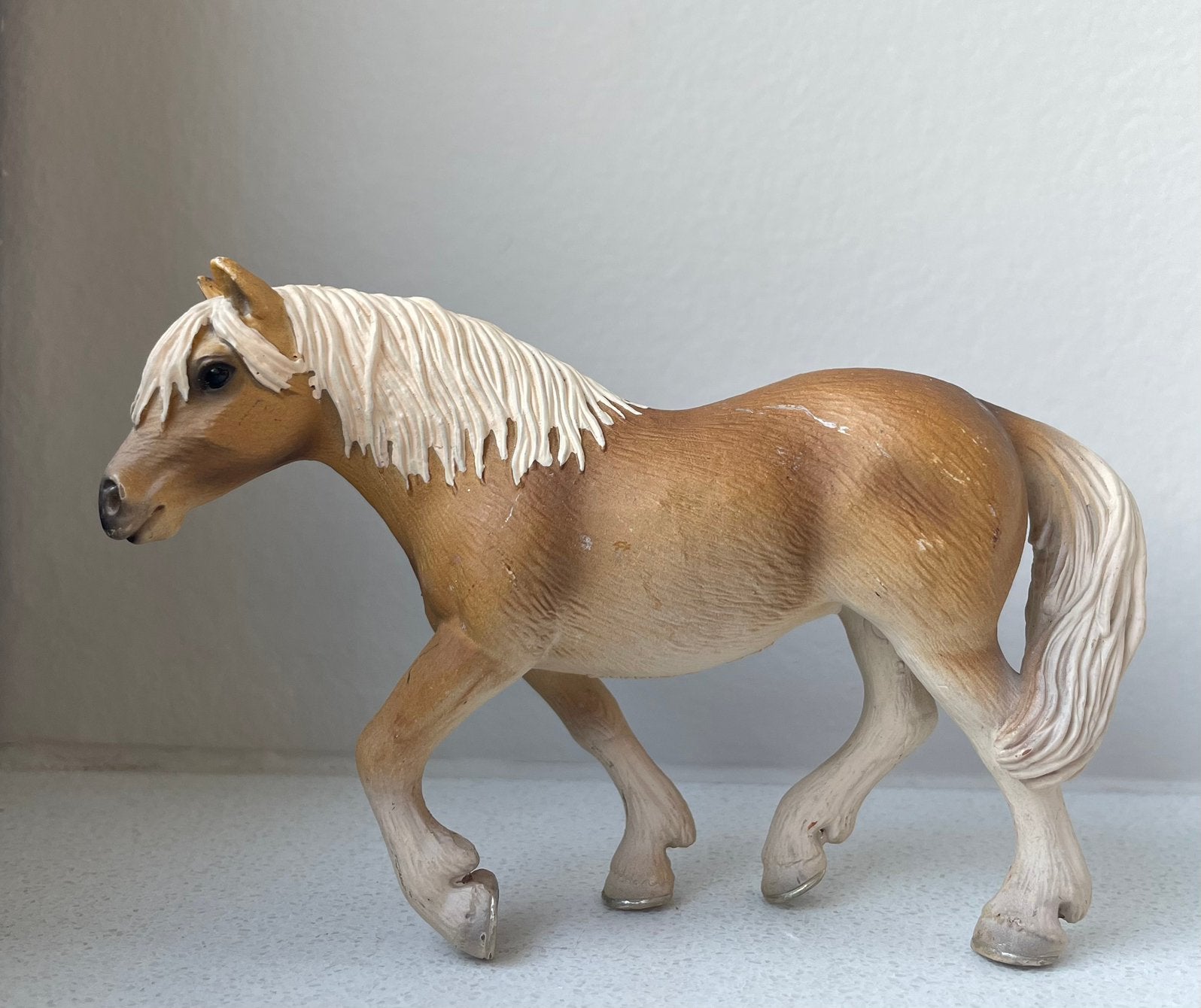 Schleich haflinger, Verzenden, Zo goed als nieuw, Paard, Beeldje of Figuurtje