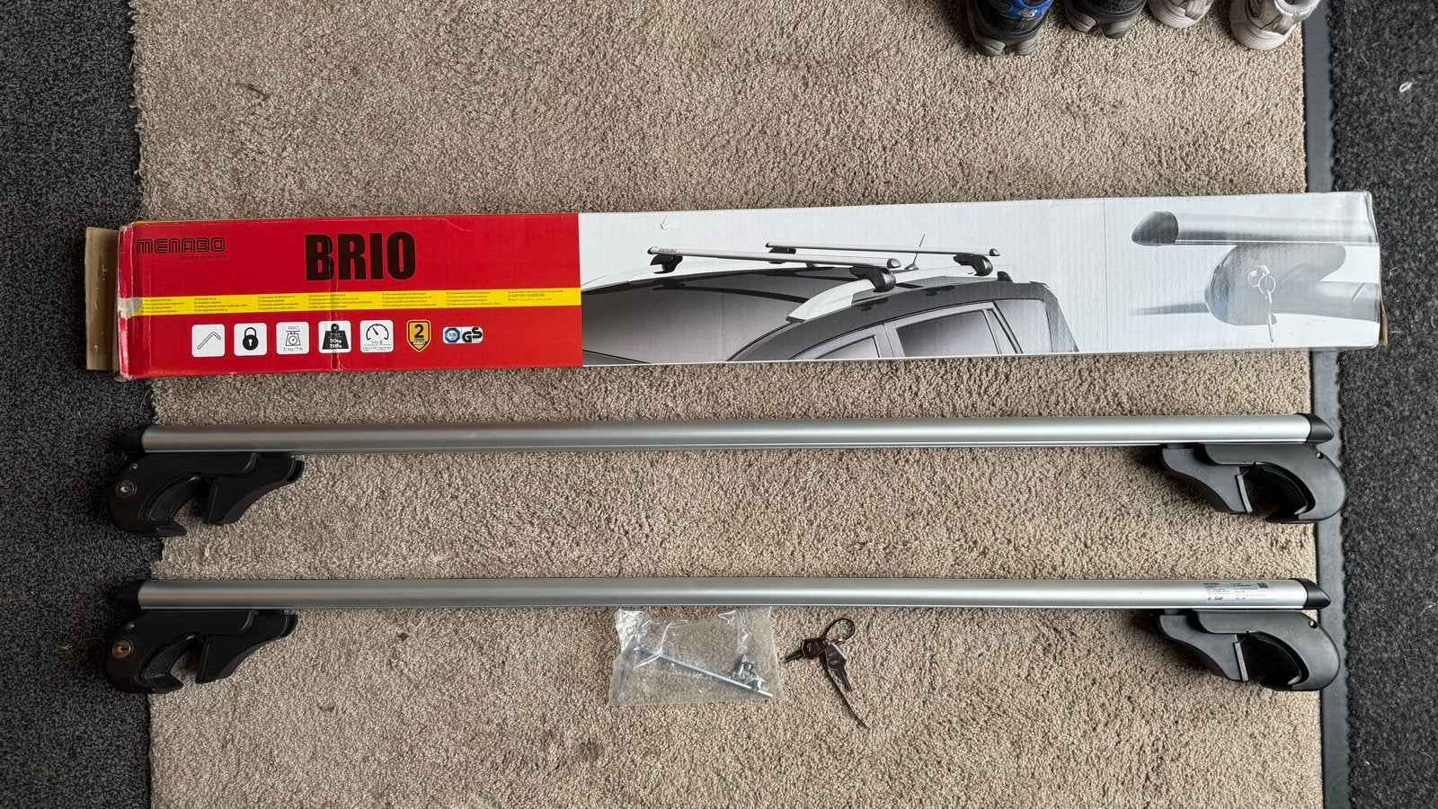 Menabo Brio dakdragers 120cm - zgan, Ophalen, Nieuw