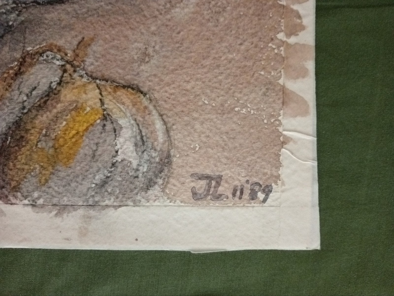 Aquarel Stilleven JL'89, Ophalen of Verzenden