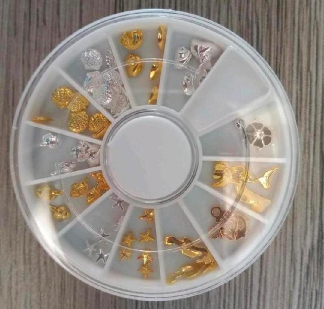 Zeethema nagelversiering schildpad sieraad knutselen, Sieraden, Tassen en Uiterlijk, Overige kleuren, Nieuw, Ophalen of Verzenden