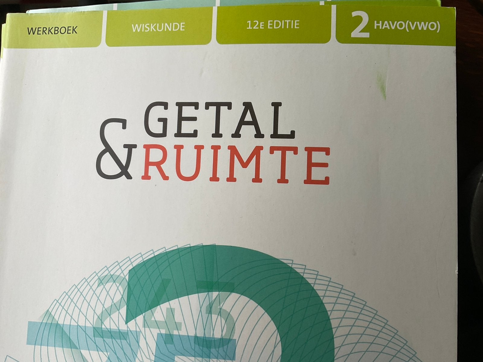 Getal & Ruimte Wiskunde HAVO/VWO 2 Werkboek 12e editie, Ophalen of Verzenden, Nieuw, HAVO, Wiskunde A