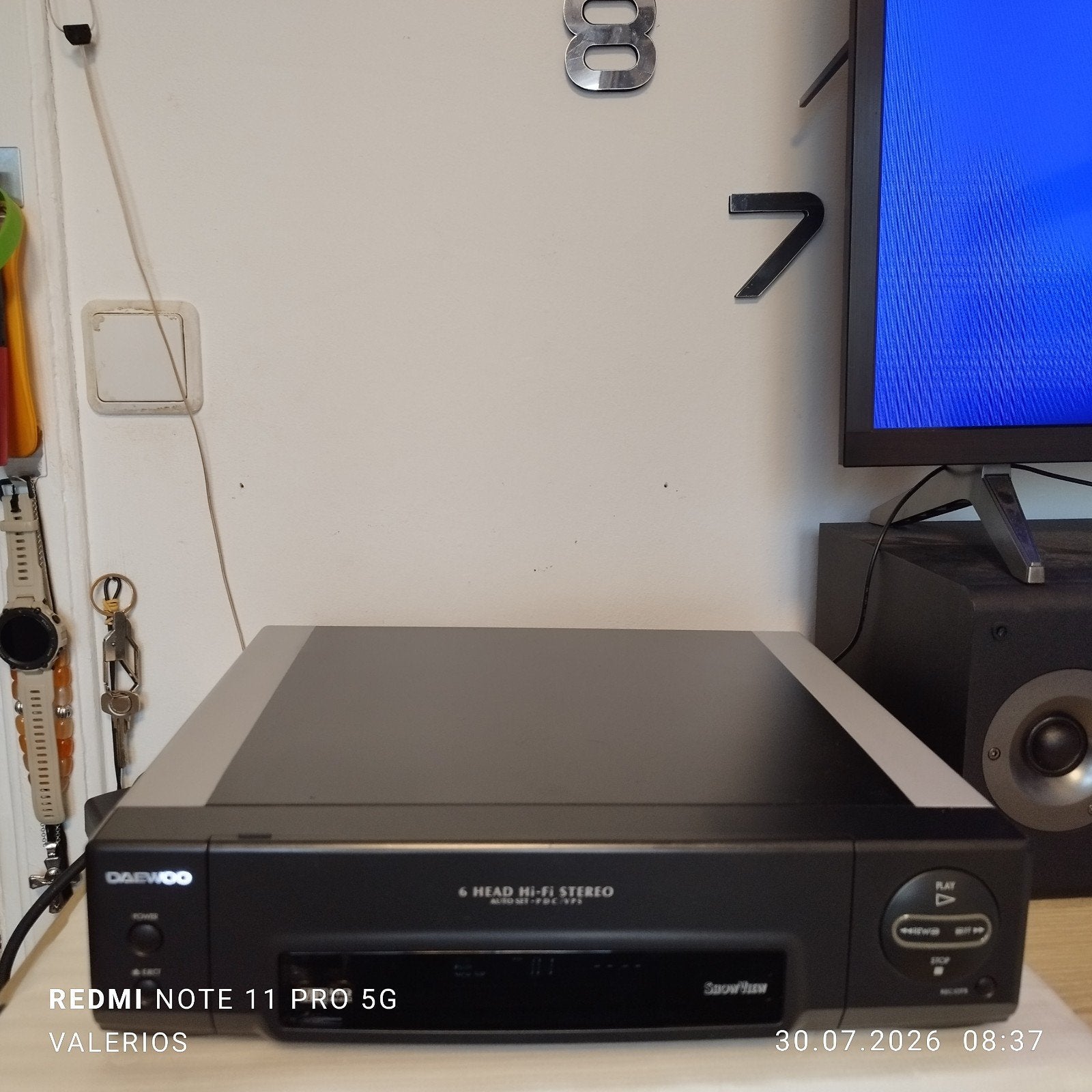 DAEWOO BLUE DIAMOND DV-F 932.Hi-Fi stereo., Ophalen of Verzenden, Gebruikt, VHS-speler of -recorder
