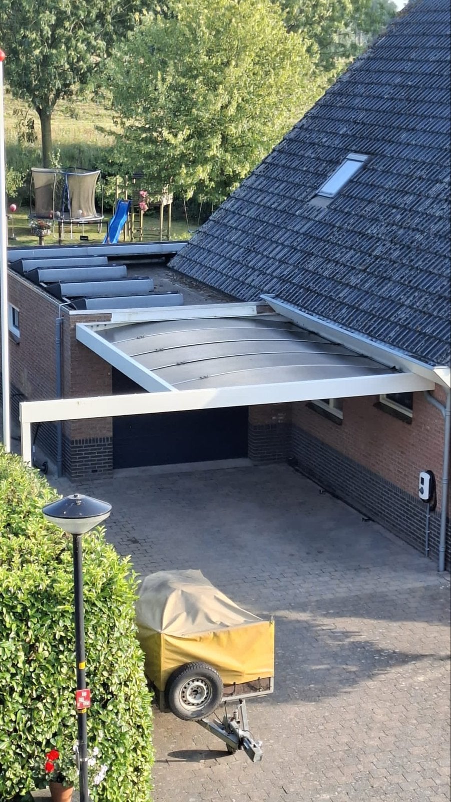 Gebruikte Carport - Ideaal voor 1 auto, 5.20m diep, Ophalen, Gebruikt, Carport