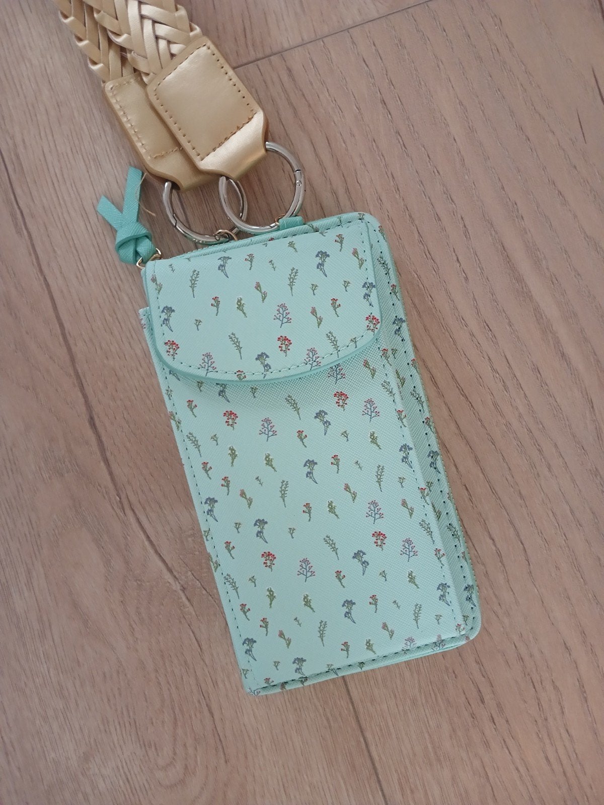 NIEUW: ALE-HOP Telefoontasje / Portemonnee met bloemenprint, Ophalen of Verzenden, Nieuw, Groen, Schoudertasje