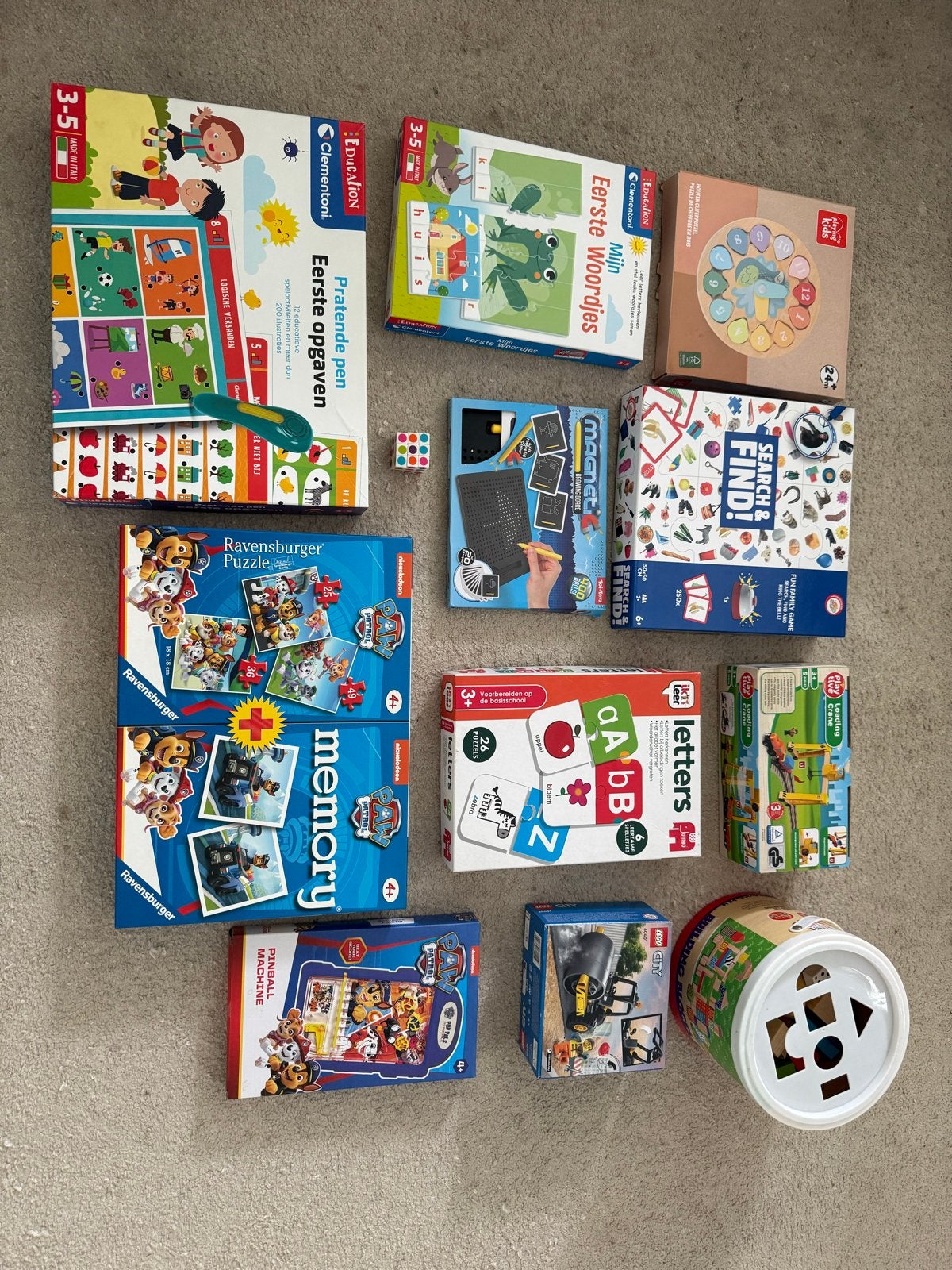 Grote set educatief speelgoed en spellen voor kinderen, Ophalen, Gebruikt, Knutselen