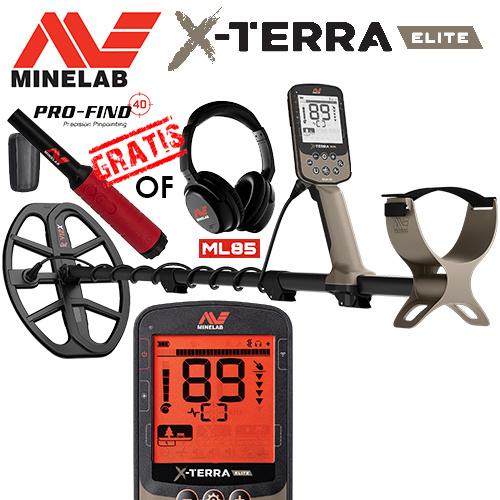 DETECTOR PLAZA: Minelab X-Terra Elite GRATIS PF40 of ML85 !!, Hobby en Vrije tijd, Metaaldetectors, Meer dan 30 cm, Nieuw, Ophalen of Verzenden