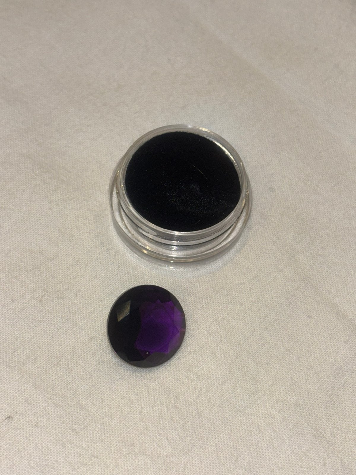 Amethyst 15mm, Sieraden, Tassen en Uiterlijk, Piercings, Ophalen of Verzenden, Zo goed als nieuw, Overige materialen, Oor- of Traguspiercing