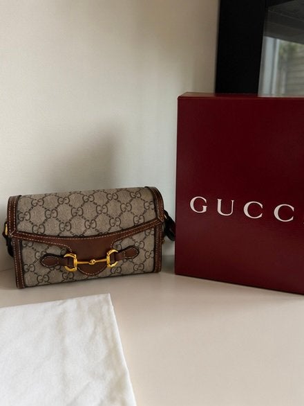 Gucci Horsebit 1955 Mini Tas, Ophalen of Verzenden, Zo goed als nieuw, Bruin