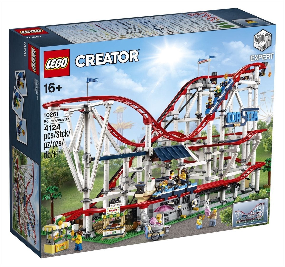 LEGO Creator Expert Achtbaan - 10261 met doos en handleiding, Ophalen