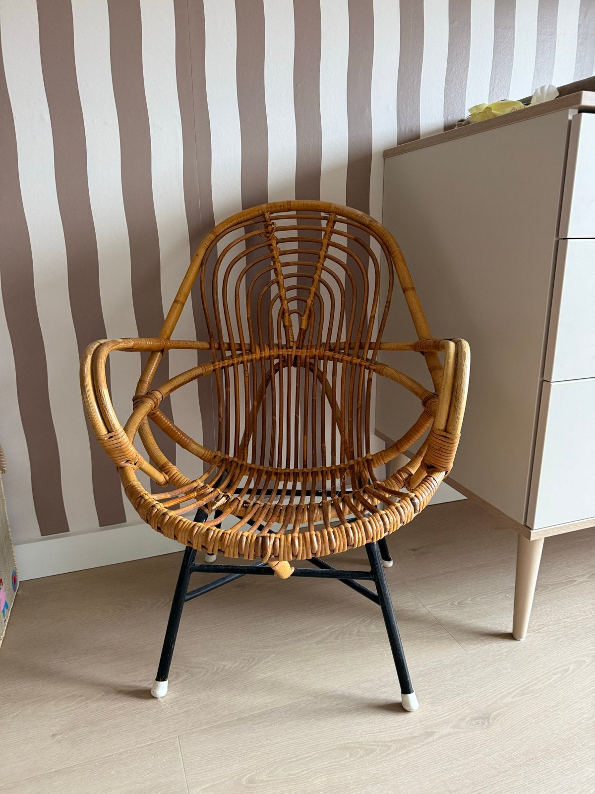 Vintage rotan kinderstoel, Ophalen