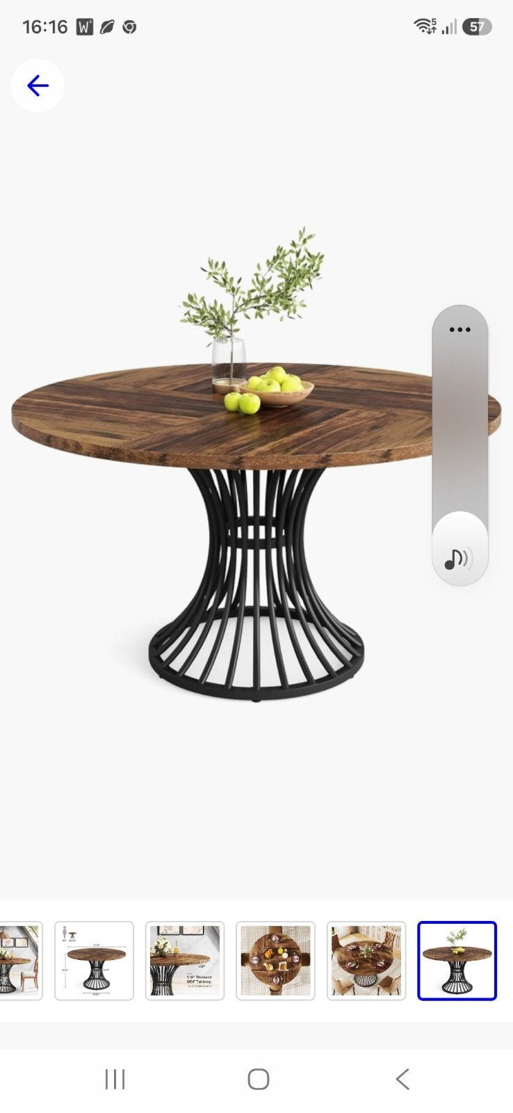 ronde eettafel 120 nog nieuw in de doos