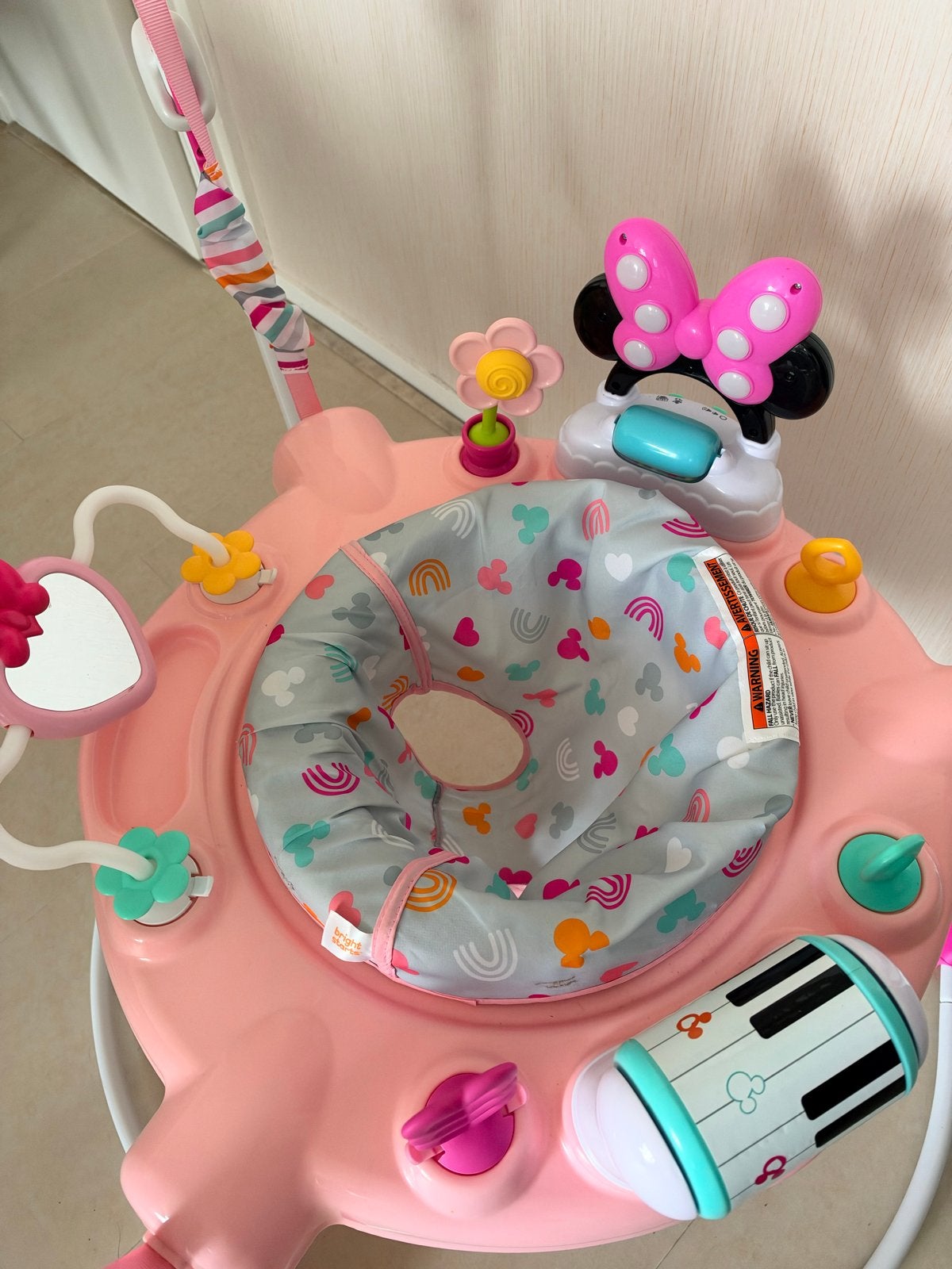 Bright Starts Minnie Mouse Jumper met geluid en licht, Ophalen, Zo goed als nieuw, Overige typen, Met licht