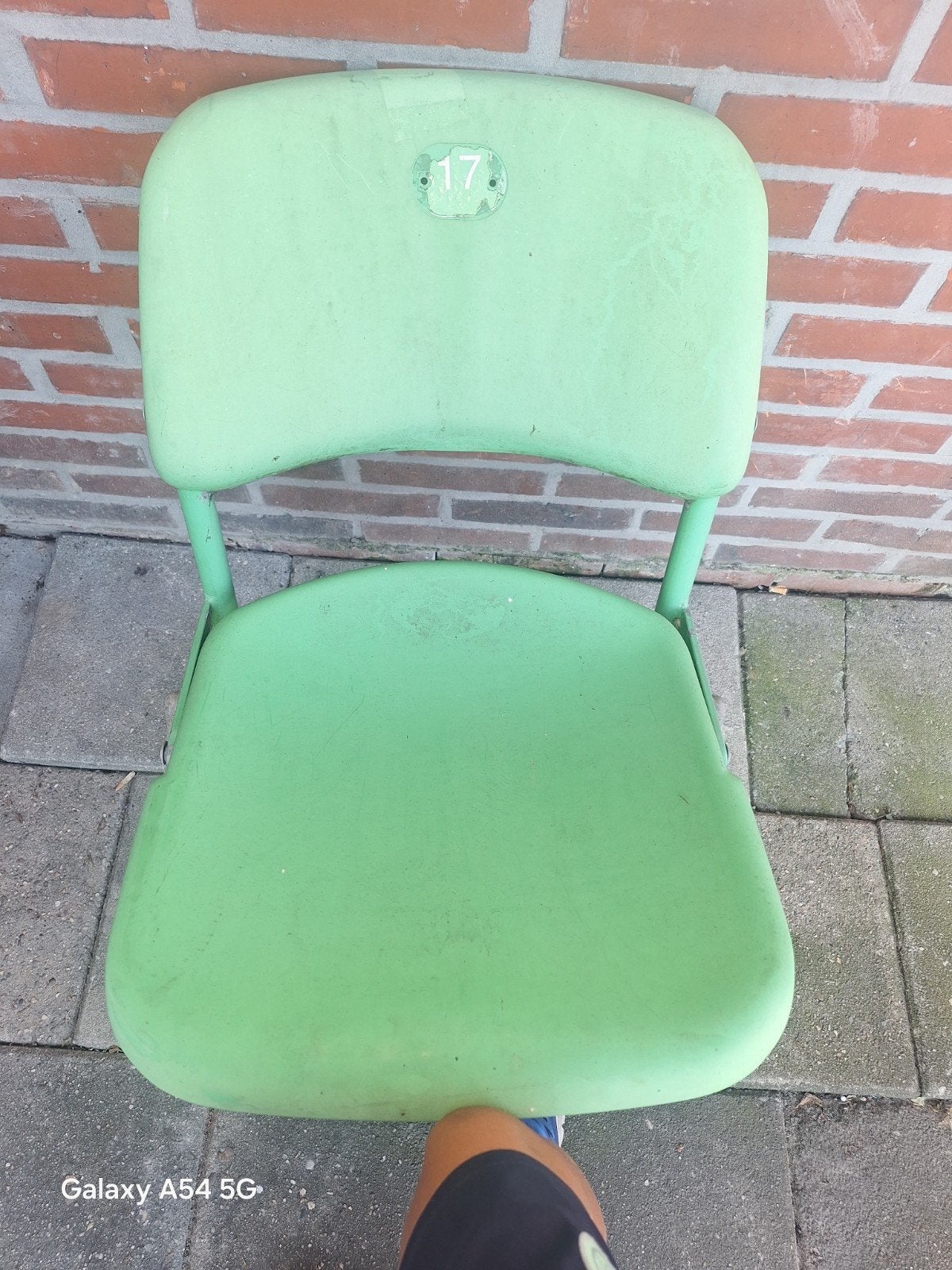 Fc groningen klapstoel, Ophalen